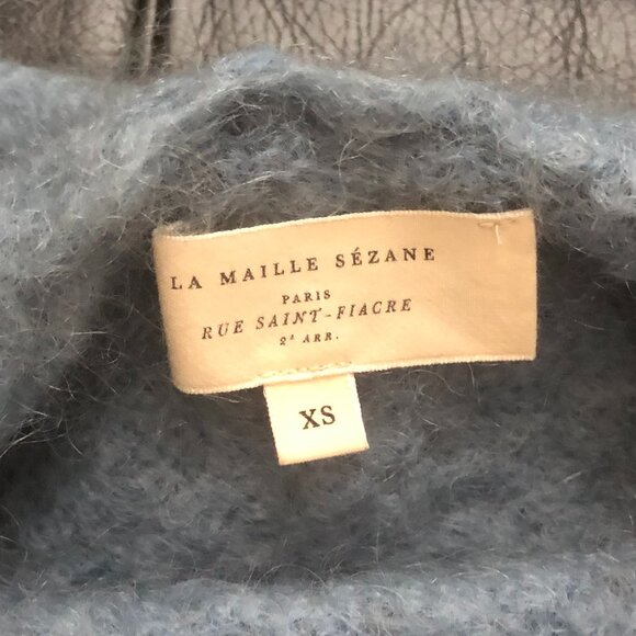 Sezane Theodore Hooded Sweater Vintage Blue - Picture 5 of 6